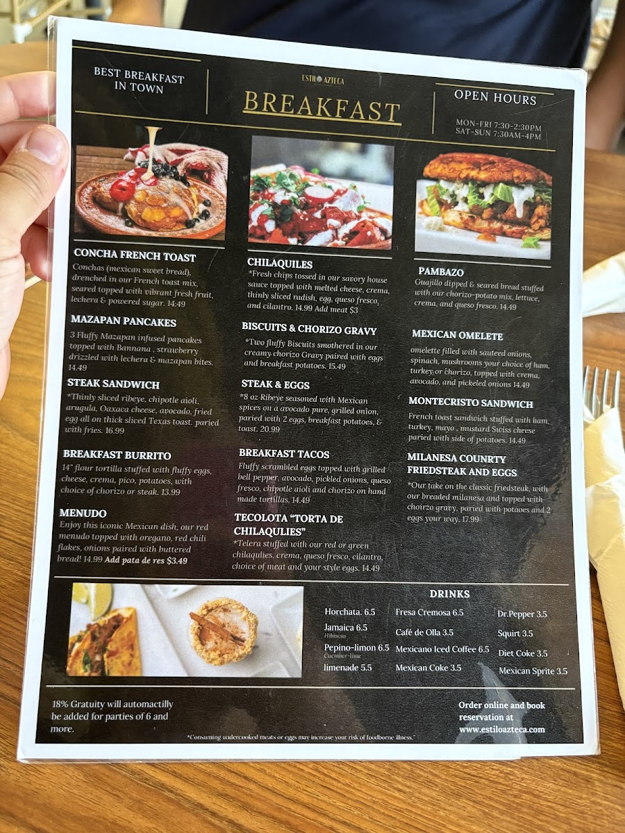 Menu Estilo Azteca-3