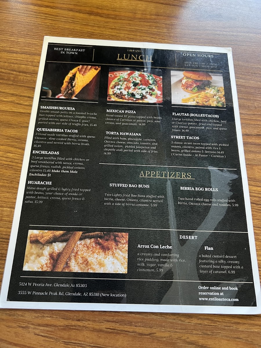 Menu Estilo Azteca-4