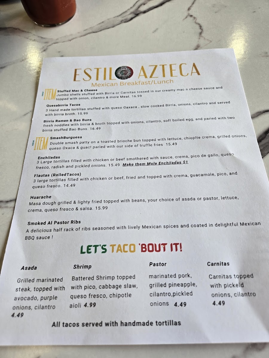 Menu Estilo Azteca-5