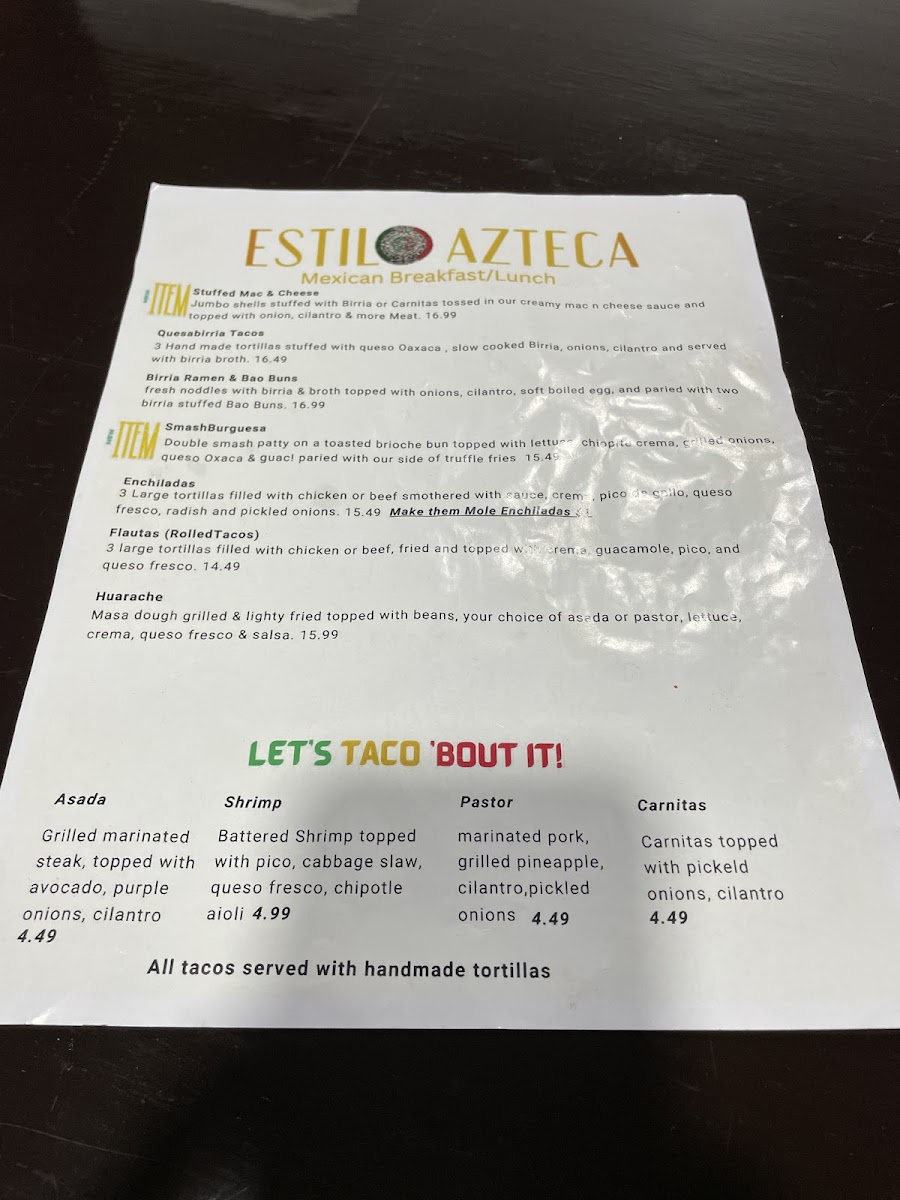 Menu Estilo Azteca-7